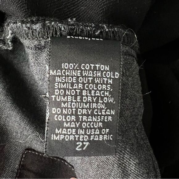 NWT NIli Lotan Black Archer High Rise Straight Leg Jeans Size 27 - Picture 8 of 11